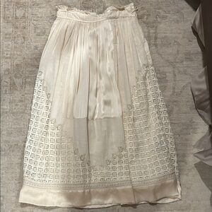 Ulla Johnson Cream A-Line Skirt EUC